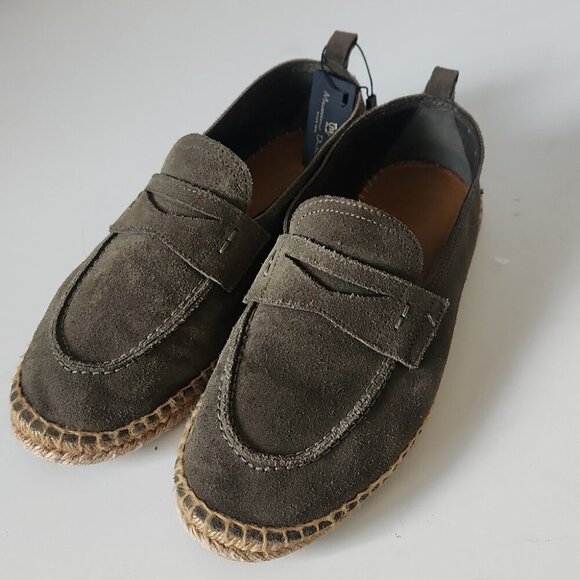 NWT MASSIMO DUTTI | Penny strap espadrilles Shoes Suede Womens Sz 41 - Picture 3 of 7